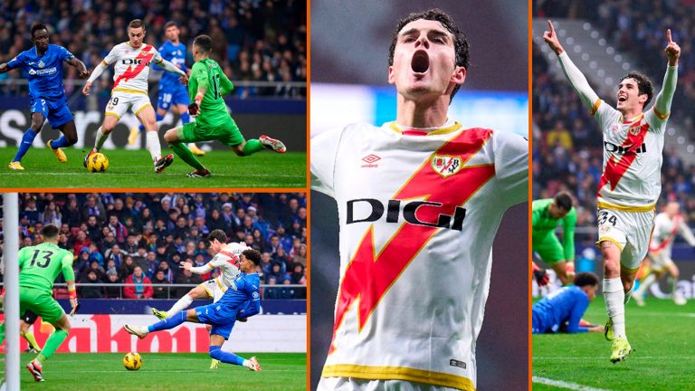 Rayo Vallecano beats Getafe in Spanish Laliga.