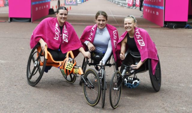 Marcel Hug and Catherine Debrunner enjoy London wheelchair wins