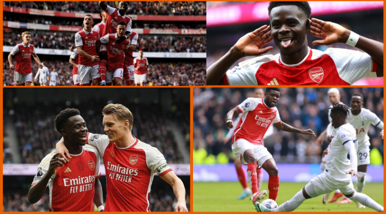 Arsenal beat rivals Tottenham to go four points clear