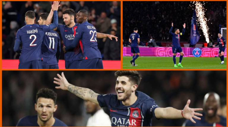 Dominant Paris Saint-Germain win third-straight Ligue 1 title after Monaco lose