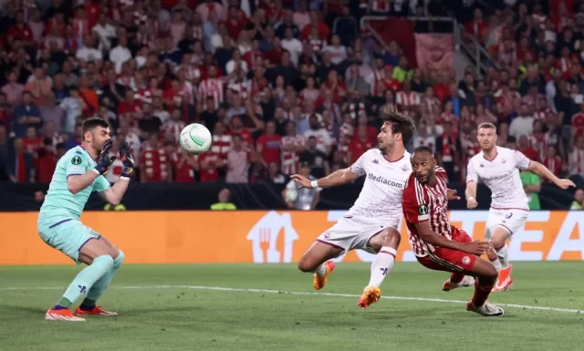 El Kaabi strikes late to give Olympiakos Europa Conference League glory