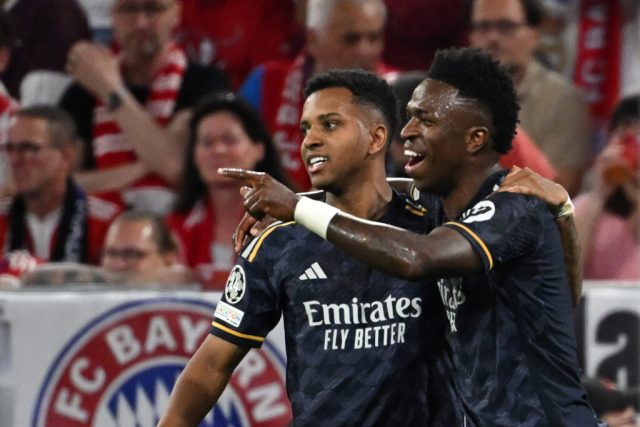 Vinicius strikes twice as Madrid draw 2-2 in Munich