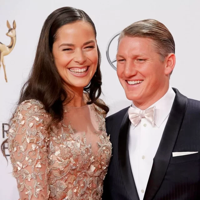 Tennis star Ana Ivanovic and  footballer Bastian Schweinsteiger