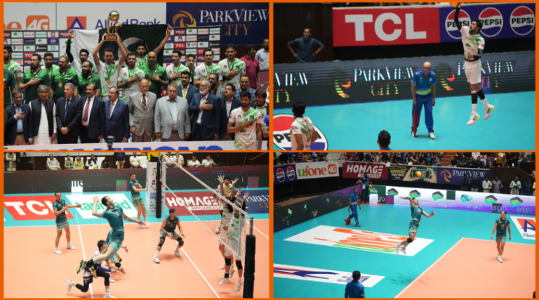 Pakistan won the Central Asian Volleyball Championship by defeating Turkmenistan