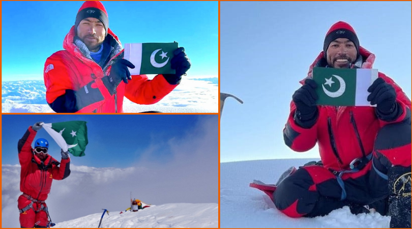 Pakistani mountaineer Sarbaz Ali Khan climbed the world's highest peak Mount Everest without oxygen.