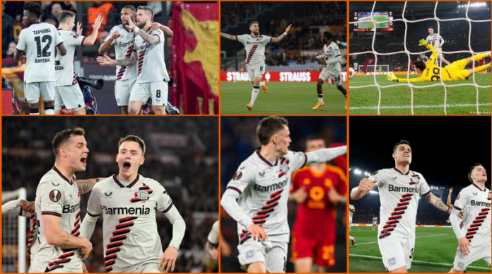 Bayer Leverkusen beat Roma to win semifinal first leg