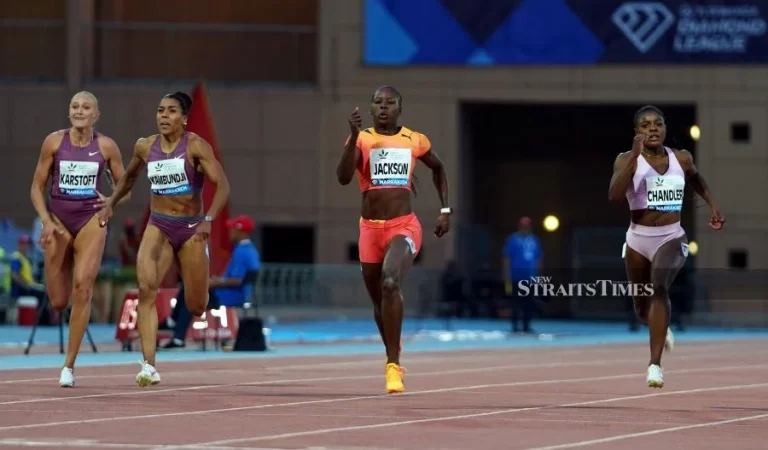 World champion Shericka Jackson wins 200m season debut at Diamond League meet