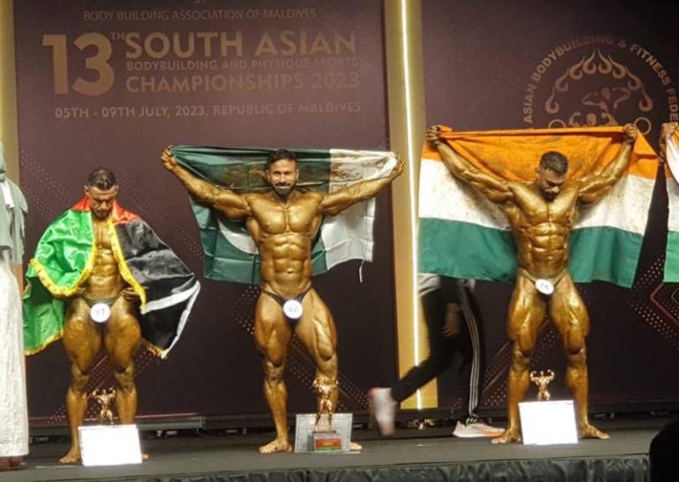 Pakistan wins gold, 2 bronze medals in SA Bodybuilding Championship