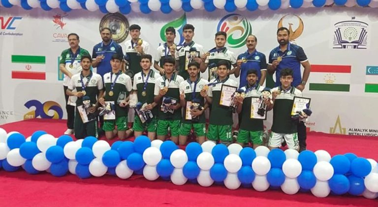 Pakistan won the Under-18 Central Asian Volleyball Championship by defeating Iran