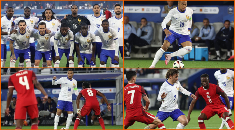 یورو وارم اپ میچ میں فرانس اور کینیڈا کا دوستانہ میچ 0-0 سے برابر