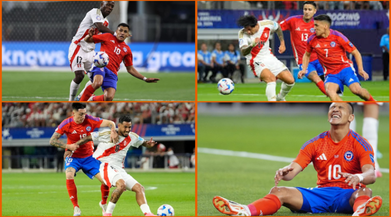 Chile and Peru struggle to create scoring chances in front of 43,030 fans