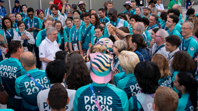  A grand welcome for the athletes at the Olympic Village