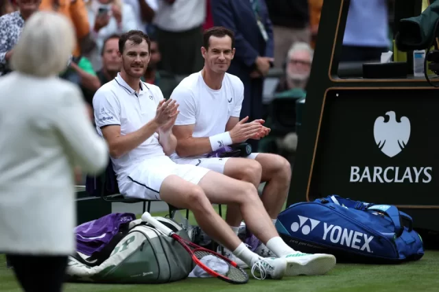 Andy Murray's Wimbledon farewell tour begins with a loss in doubles with his brother