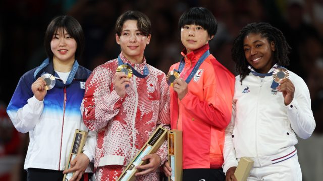 Medallists of the women's -57 kg category