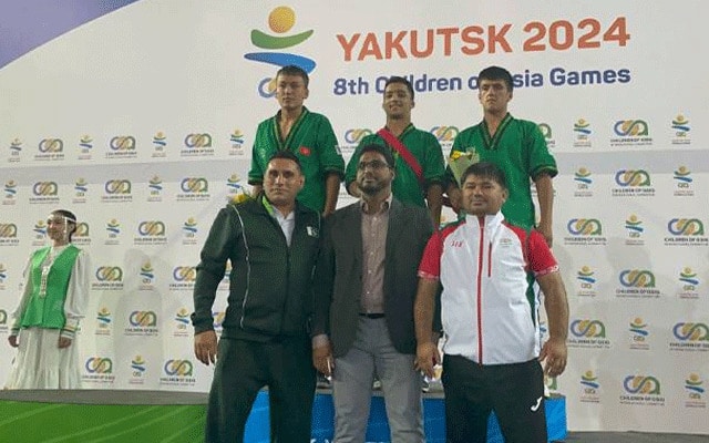 Pakistani wrestler won gold medal in wrestling event of Children of Asia Games