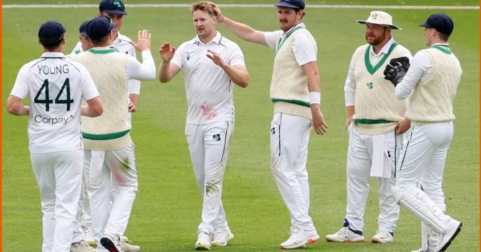 Ireland bowled out Zimbabwe for 210 runs on the first day of the historic one-off Test