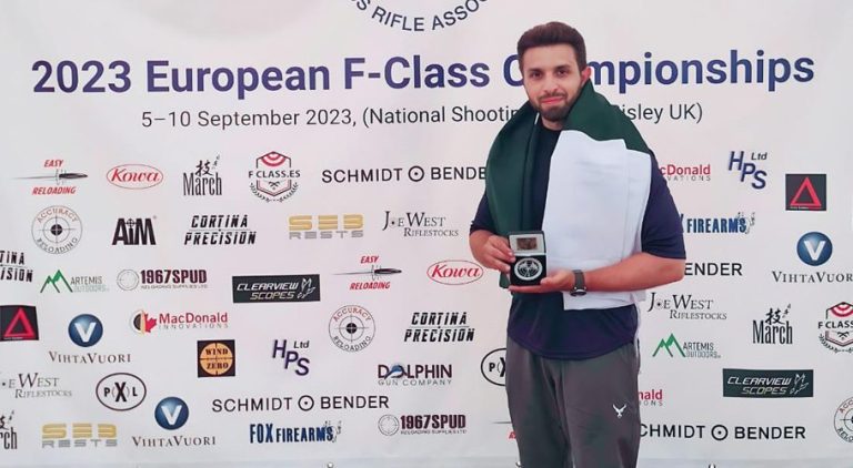 Pakistani shooter Mohsin Nawaz wins silver medal in Imperial Championship