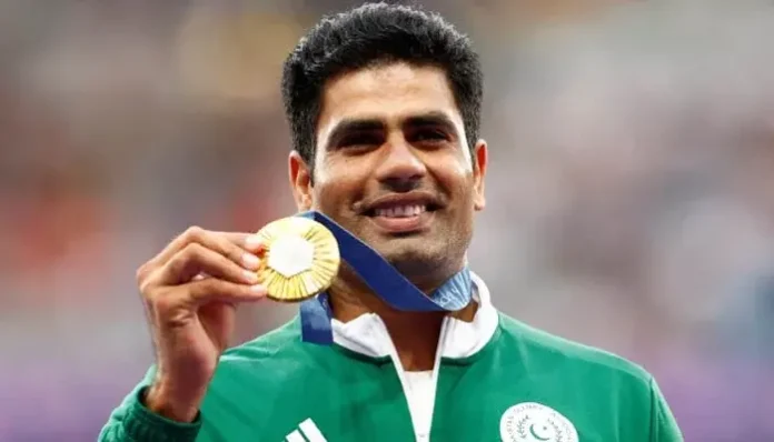 Olympic gold medalist Arshad Nadeem was awarded Hilal-e-Imtiaz