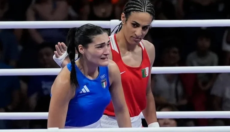 Imane Khelif forces opponent to quit 46 seconds into fight after gender storm