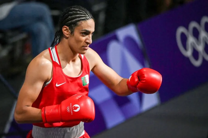 Algeria's first boxing gold medalist Emani Khalif