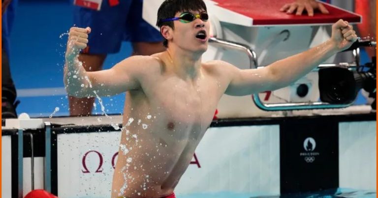 Paris Olympics: Chinese swimmer breaks world record in 100m freestyle-Getty Images