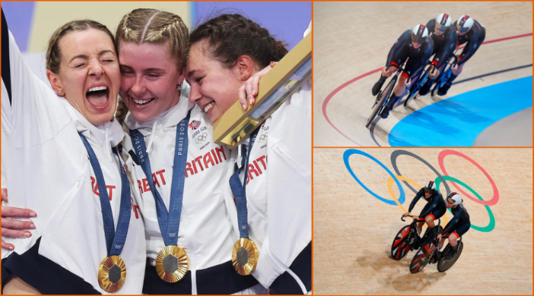 Paris 2024: British cycling trio claims women's team sprint gold with world record