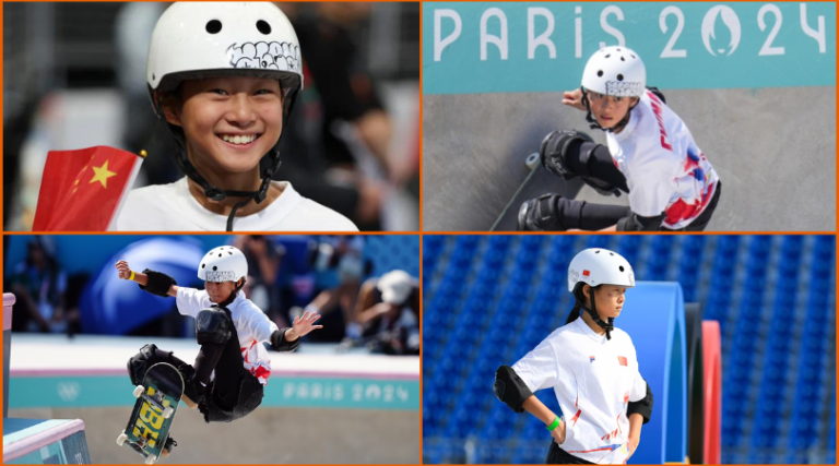 11-year-old Chinese skateboarder becomes youngest Olympian at Paris 2024