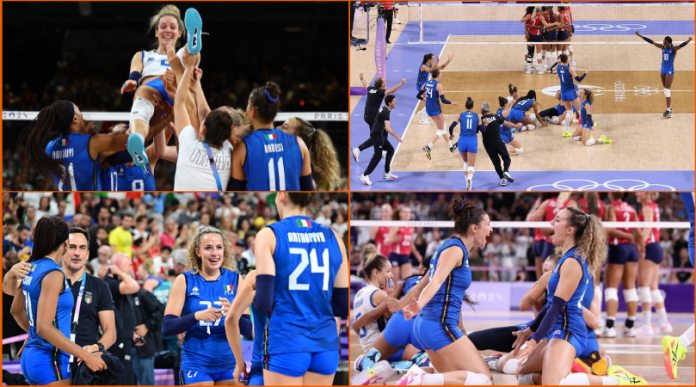 Italy beat United States in straight sets to win volleyball gold