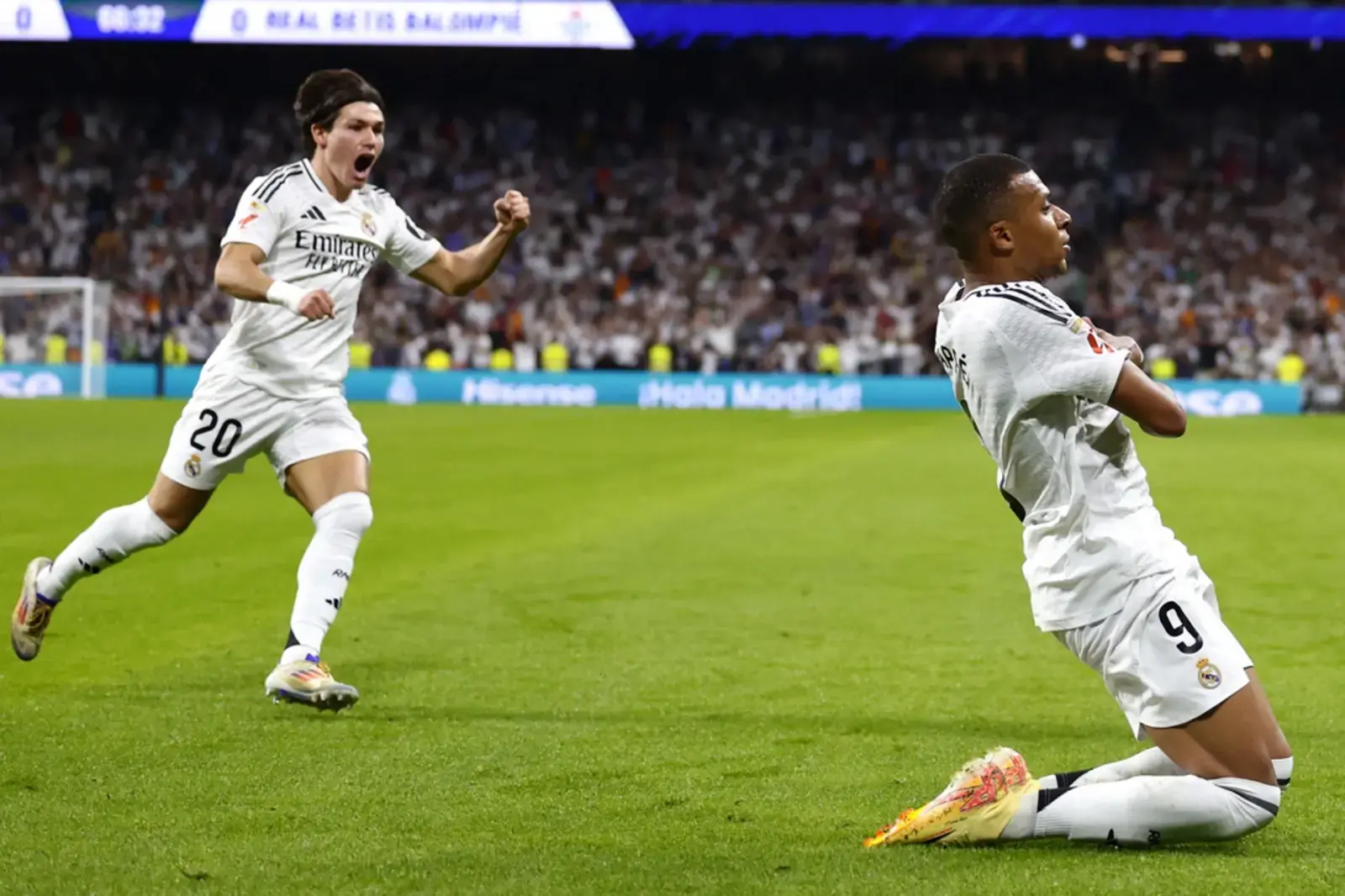 Mbappe scores first La Liga goals as Real Madrid beat Betis 2-0