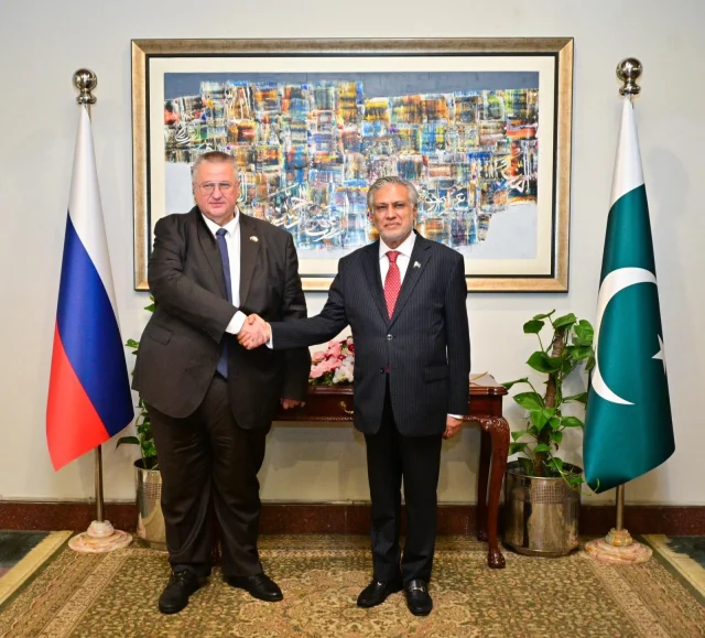 The Russian Deputy Prime Minister came to Islamabad on the invitation of his Pakistani counterpart Ishaq Dar