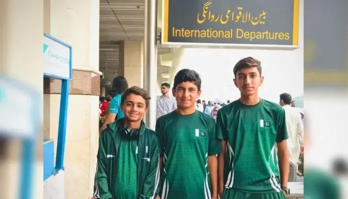 Pakistan's under-12 tennis team leaves for Kazakhstan