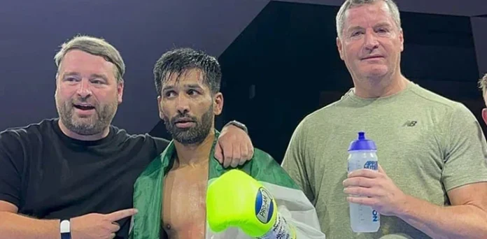 Muhammad Wasim of Pakistan knocked out the Georgian boxer in the WBF ranking fight.