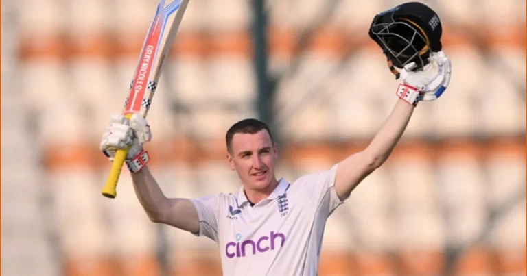 Harry Brook became the sixth England batsman to score a triple century-AFP