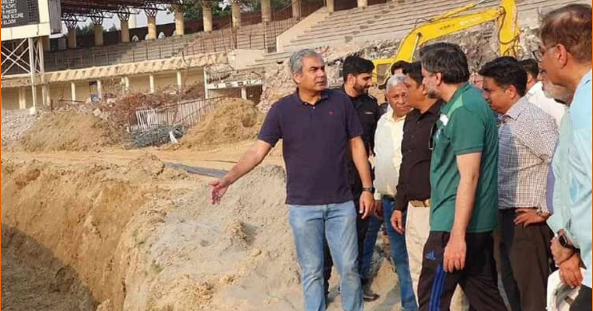 Rapid progress on Gaddafi Stadium upgrade project, Chairman PCB inspection-PCB