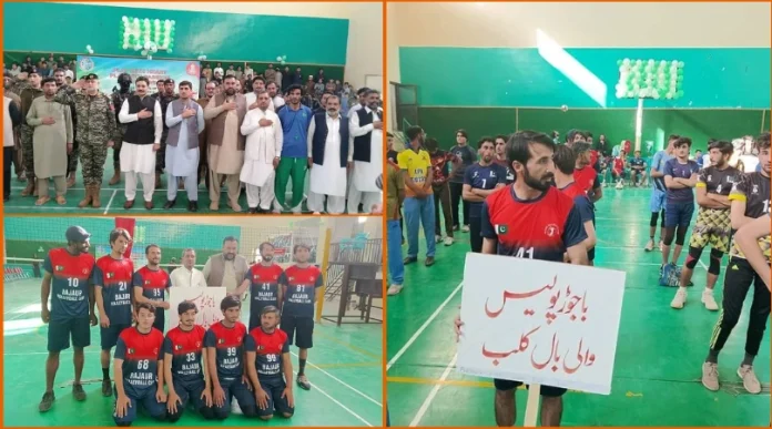 Inauguration of Zwanan Sports Festival Volleyball Tournament organized by Frontier Corps in Bajaur