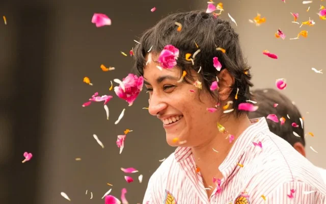 Vinesh Phogat with an aim into politics, photo credits: India Today