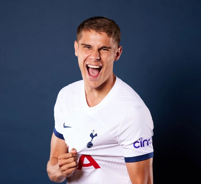 Micky van de Ven, of Tottenham, has been the fastest player in the Premier League this season