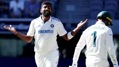 Jasprit Burma celebrating his wicket-AFP