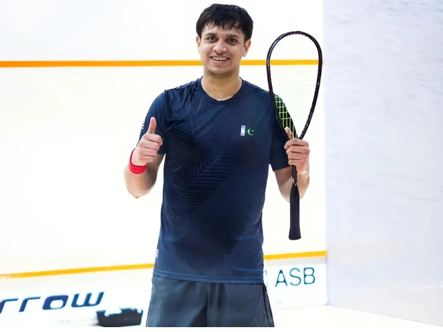 Asim Khan makes a triumphant start in the London Open squash tournament