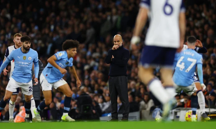 Guardiola says it's his responsibility to get City firing again