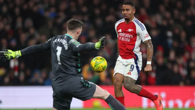 Gabriel Jesus hat-trick sends Arsenal into Carabao Cup semi-finals