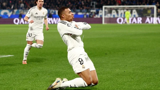 Mbappe scores 12th goal of the season for Real Madrid