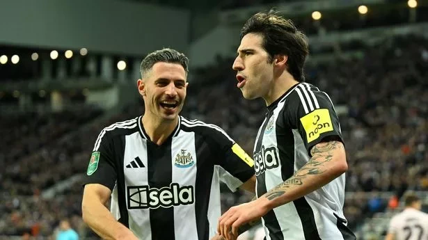 Sandro Tonali's double helps Newcastle beat Brentford to secure semi-final