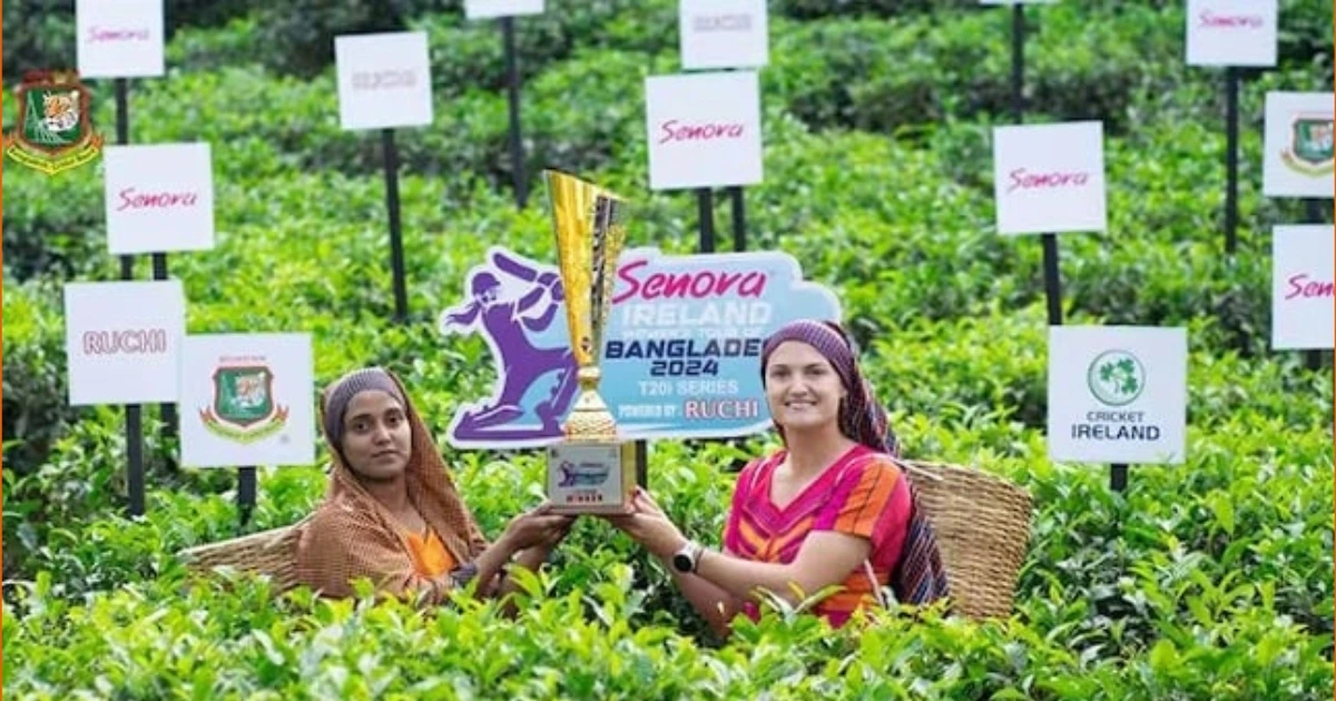 Bangladesh and Ireland Women's T20 Series Trophy Unveiled at Tea Garden-Bangladeshtigers (Instagram)