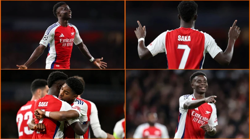 Champions League: Bukayo Saka's brilliant performance gives Arsenal victory over Monaco