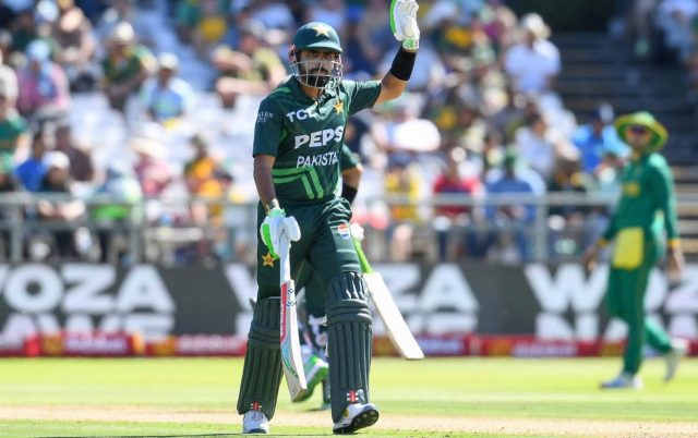 Babar Azam Celebrating his fifty-PCB