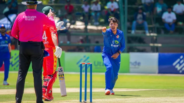 Ghazanfar Celebrating his wicket-ACB