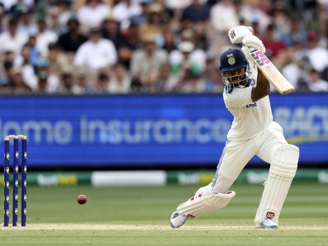 India's Nitish Kumar Reddy bats on the third day of the fourth Test against Australia © Martin KEEP / AFP