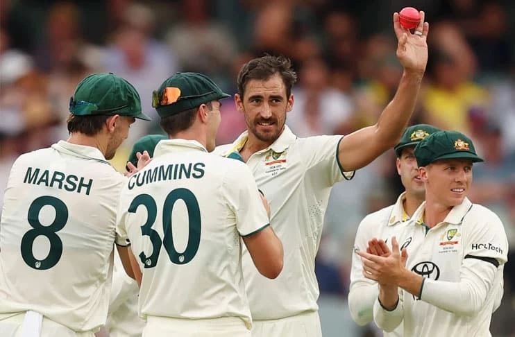 Adelaide Test: Mitchell Starc's brilliant bowling, India all out for 180 runs-AFP