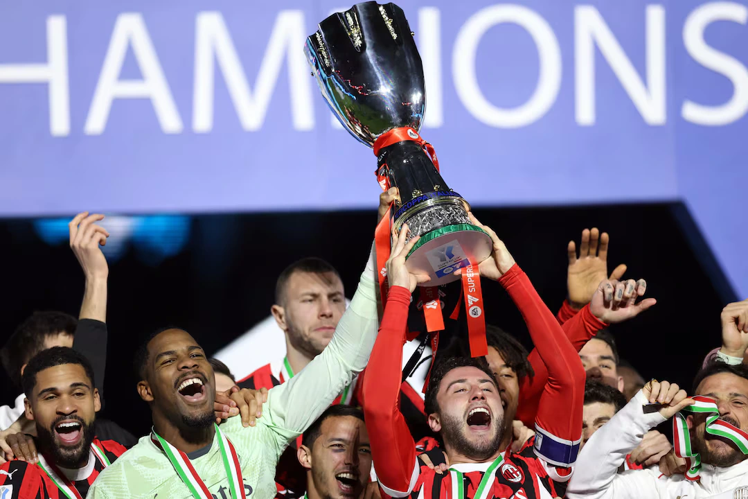 AC Milan beat Inter Milan to win Italian Super Cup